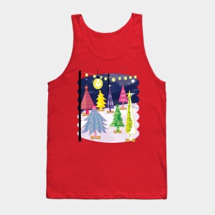 Midcentury Christmas Trees Tank Top